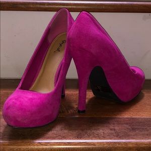 Hot pink heels